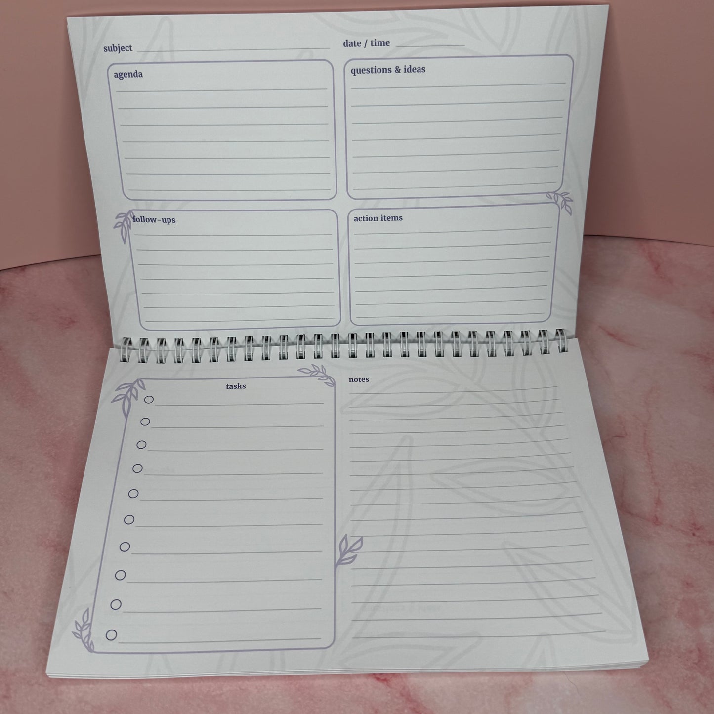 Meeting Journal w/ Tasks List