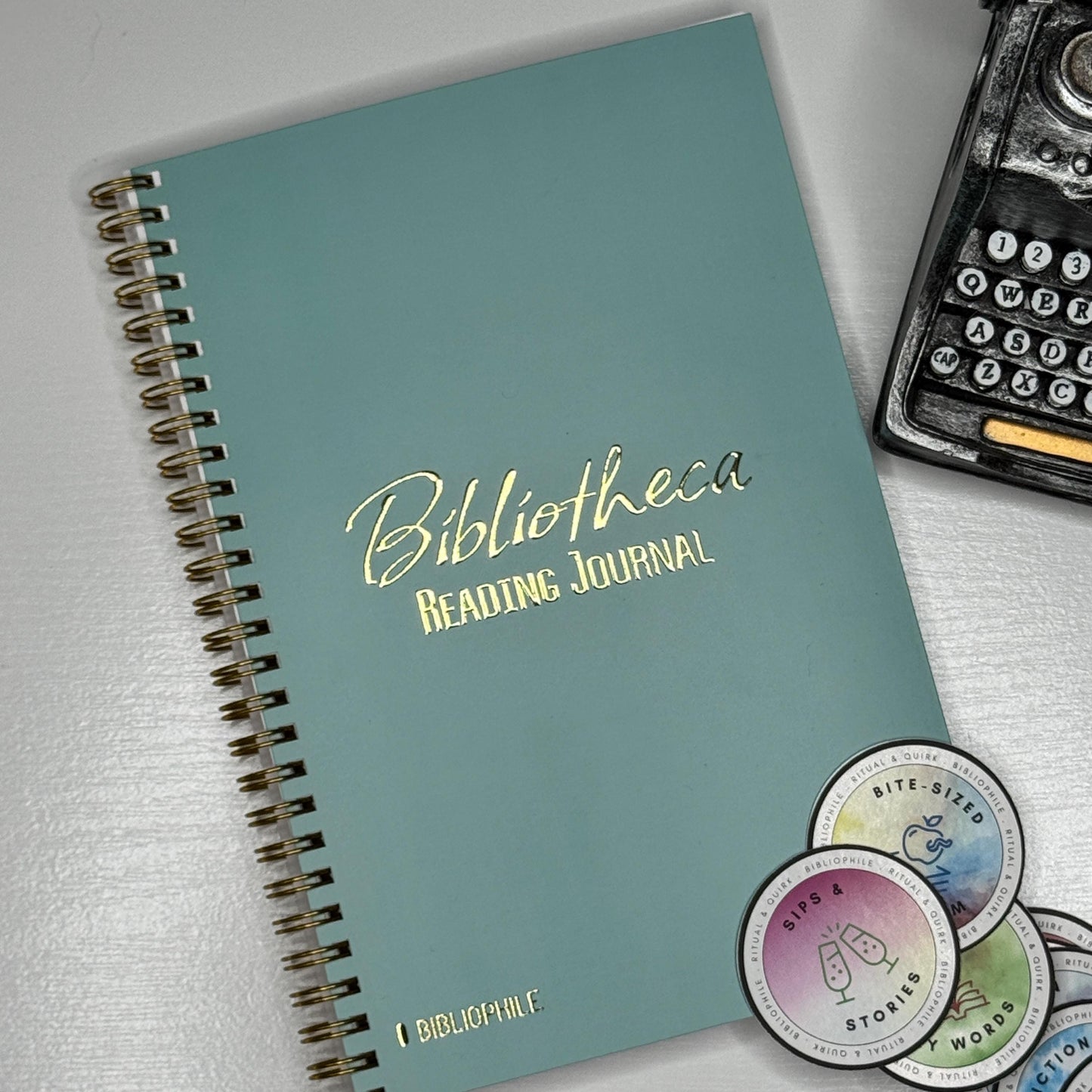 Reading Journal With Challenges, Book Tracker, Book Log, Gift for Readers, Booklover Gift, Bookish Notebook, Reader, w/ 29 Book Stickers