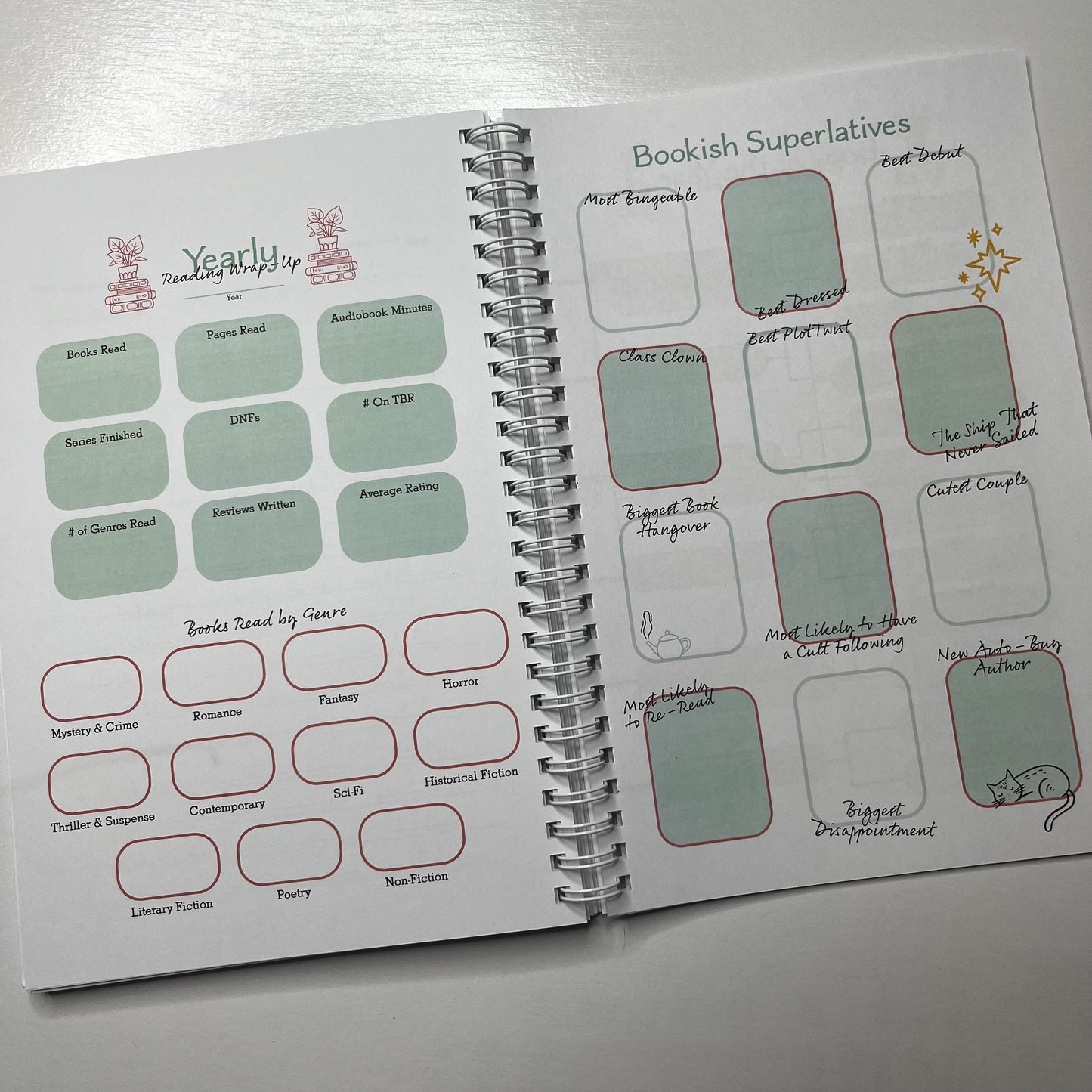 Reading Journal and Book Log | No Review Reading Journal w/ 3 Layout Options | 2025 Reading Journal | Book Review Journal | Reading Planner