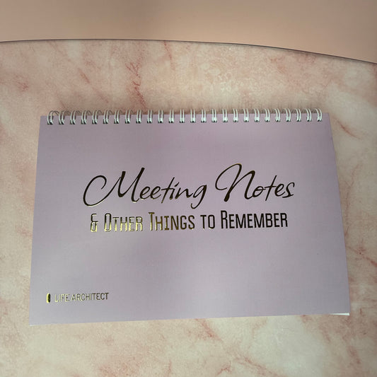 Meeting Journal w/ Tasks List