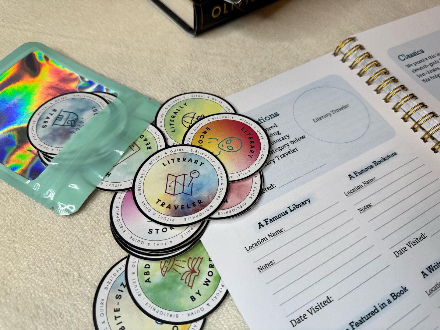 Book Stickers: Book Merit Badges, 29 2" Stickers (Stickers Only) - Classic Version